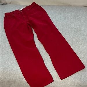 Vintage Billblass Red Jeans Size 10 Perfect Fit High Rise Straight